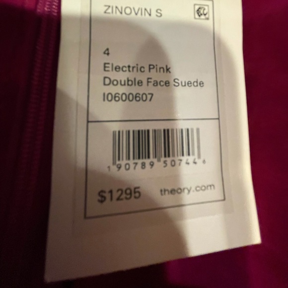 Electric Pink Double Face Suede - Picture 3 of 4